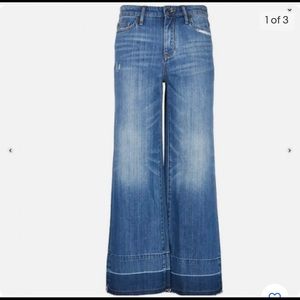 Armani exchange wide cropped jeans